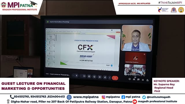 GUEST LECTURE ON FINANCIAL MARKETING & OPPORTUNITIES