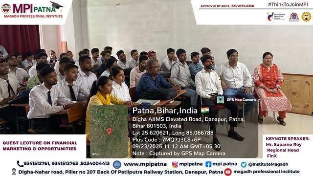 GUEST LECTURE ON FINANCIAL MARKETING & OPPORTUNITIES