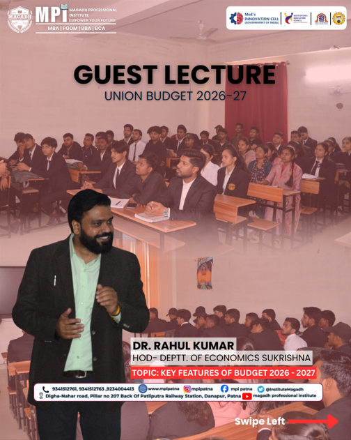 Guest Lecture on Union Budget 2026