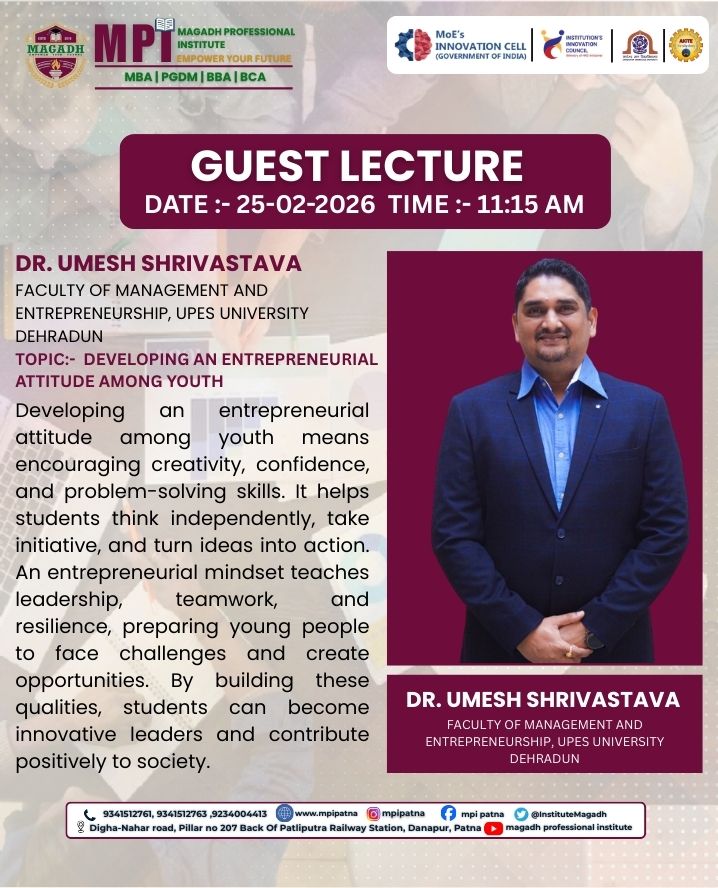 GUEST LECTURE ON Start-up Readiness and Growth Strategies for Students