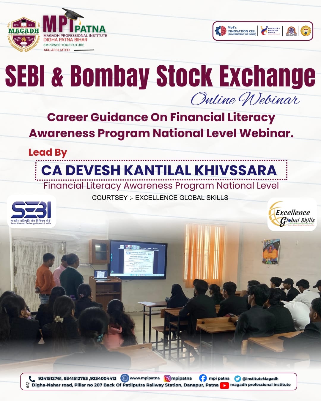 Online Webinar ON SEBI & Bombay Stock Exchange