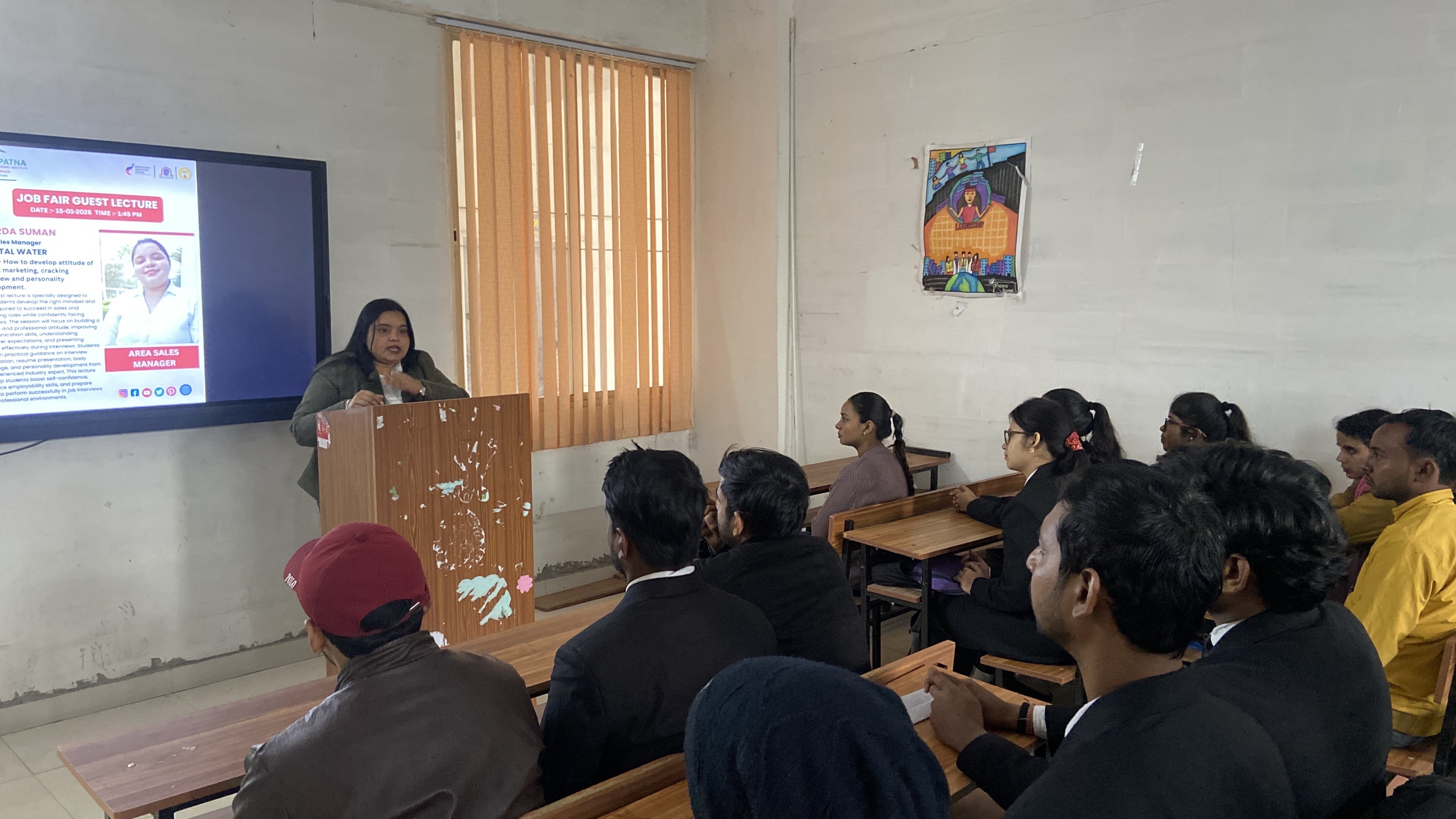 JOB FAIR WORK SHOP on How to develop attitude of sales & marketing, cracking interview and personality development. 