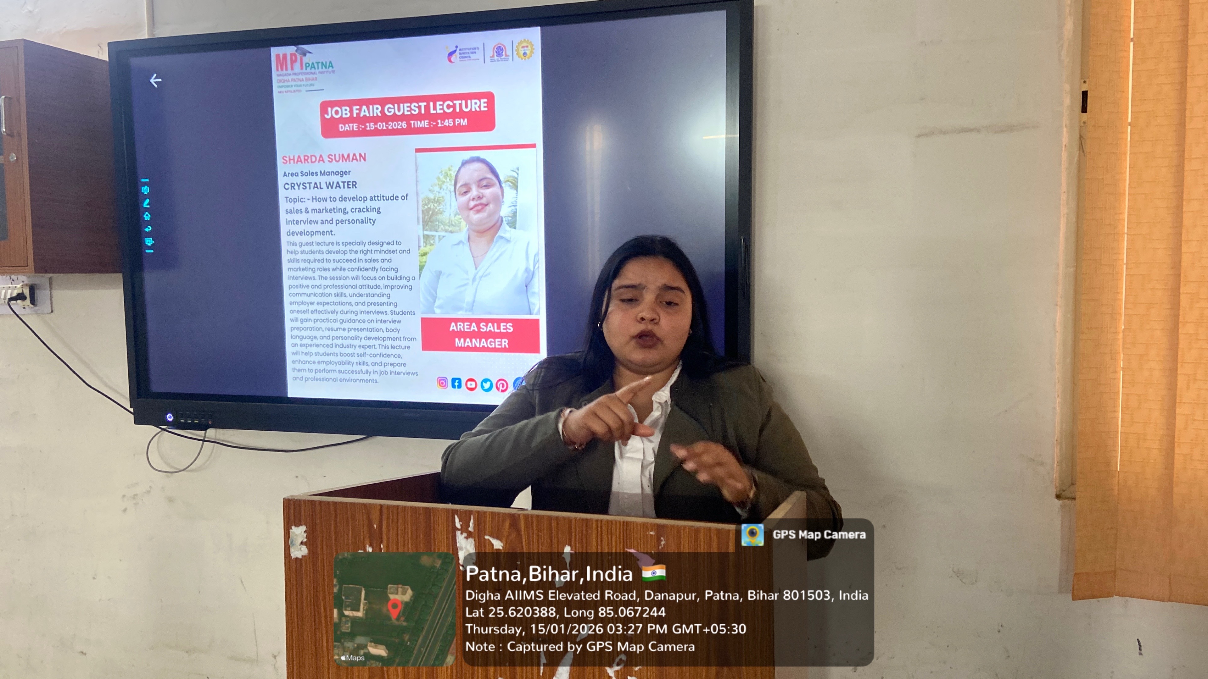 JOB FAIR WORK SHOP on How to develop attitude of sales & marketing, cracking interview and personality development. 